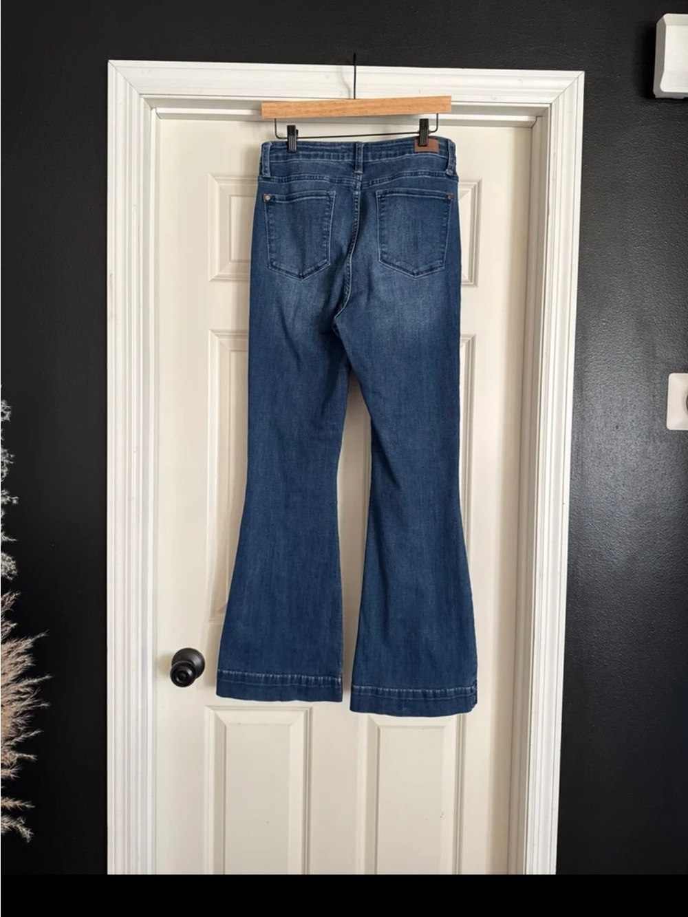 Judy Blue High-Rise 5 Button Fly Wide Leg Trouser Flare Jeans 88491 Size 11/30 - Picture 8 of 12